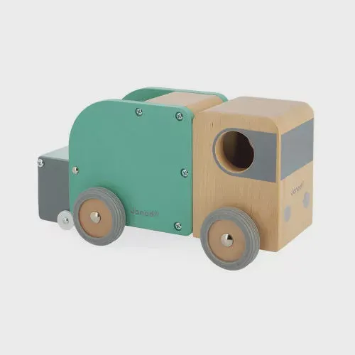 Janod Bolid - Wooden Recycling Truck Toy
